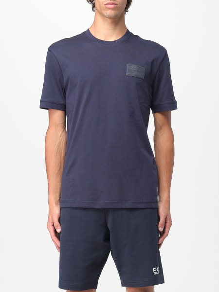 Ea7: T-shirt EA7 in cotone stretch