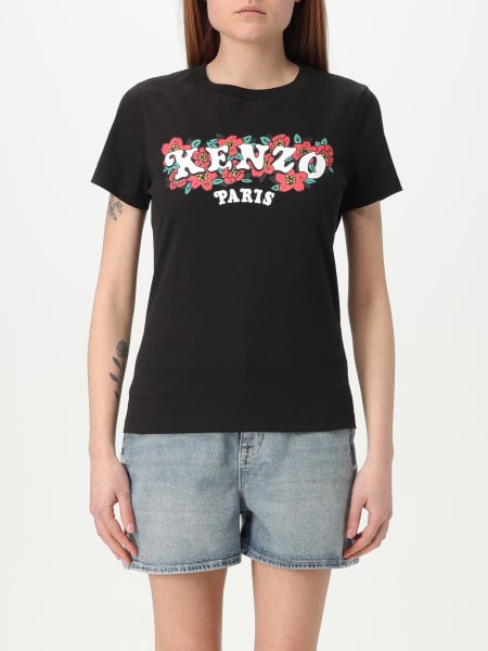 Tシャツ・カットソー KENZO Woman T-Shirt Black FF52TS1494SO 99J KENZO Woman T-Shirt Black FF52TS1494SO 99J (KENZO/Tシャツ