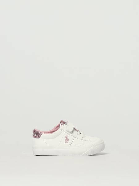 Polo Ralph Lauren synthetic leather sneakers with glitter>