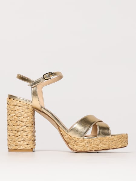 Stuart Weitzman: Sandalo Dayna Stuart Weitzman in pelle laminata