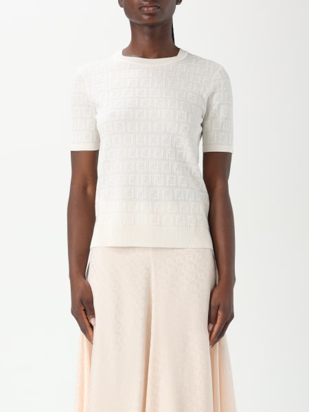 Maglia a girocollo Fendi in misto cotone