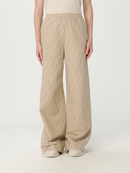 パンツ FENDI Woman Pants Beige FR6540ARU5 F1NY8 Fendi Pants for Women SS25 | GIGLIO.COM