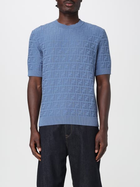 Tシャツ・カットソー FENDI SS25 Light blue chambray shirt (FS1321AUWX F0LQ0) Shirt Denim Light blue | Fendi