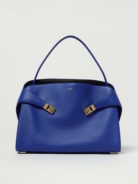 Borsa a spalla Hug soft Ferragamo in pelle di vitello>