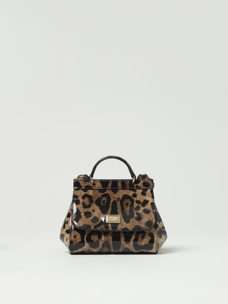 Borsa mini Sicily in vitello stampato lucido Dolce & Gabbana