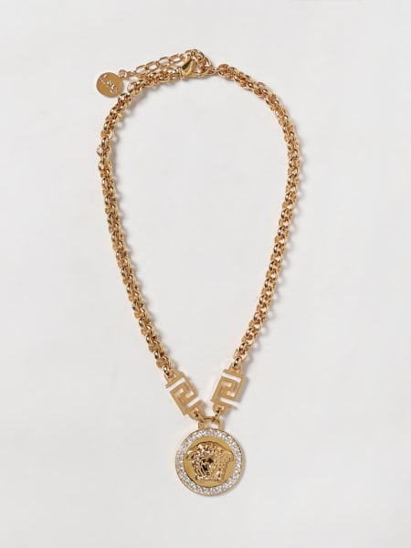 Collana Versace in ottone con strass incastonati
