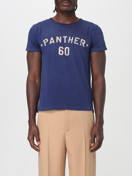 Tシャツ・カットソー VALENTINO FW25 Valentino Shirts Blue (7V3ABP76 AYASCJ) Valentino Garavani Cotton T-Shirt with Chez Print | Saks