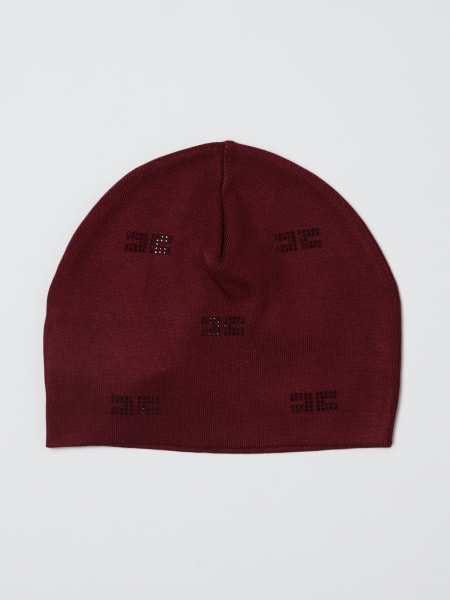 Cappello Elisabetta Franchi La Mia Bambina in maglia con strass