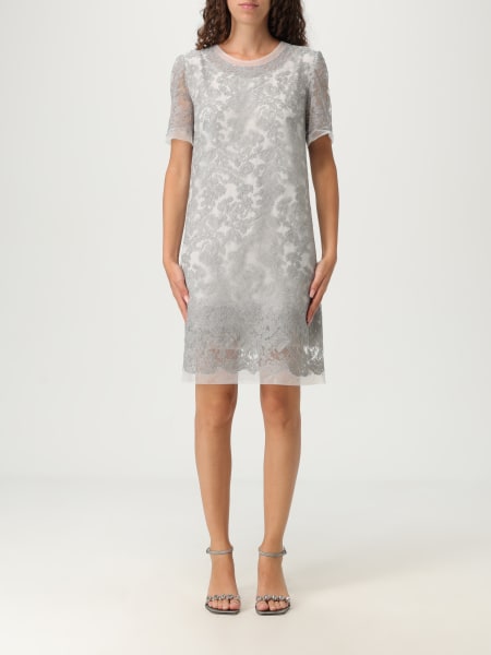 ワンピース ERMANNO SCERVINO SS25 Devore dress (D462Q750QMV S4217) Ermanno Scervino Dress for Women SS25 | GIGLIO.COM