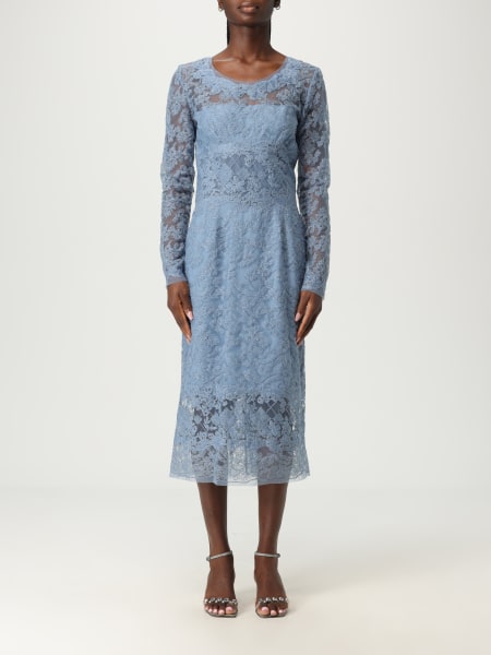 ワンピース ERMANNO SCERVINO Woman Dress Gnawed Blue D472Q357EQC S4217 Ermanno Scervino Dress Woman Color Gnawed Blue | ModeSens