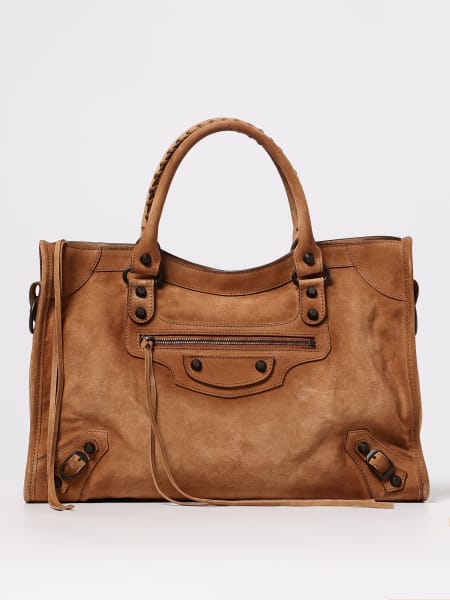 Borsa Le City Medium Balenciaga in camoscio