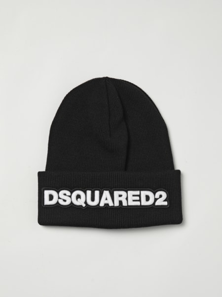 Cappello Dsquared2 in lana con patch logo