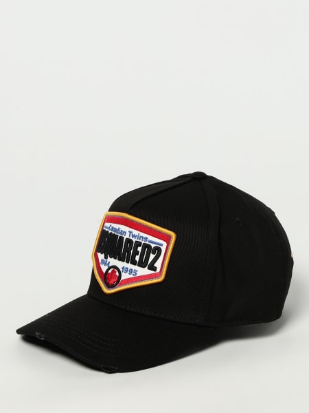 Cappello Dsquared2 in cotone con patch logo