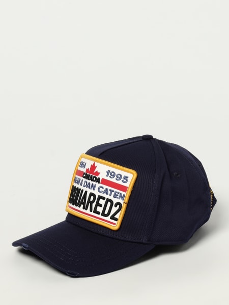 Cappello Dsquared2 in cotone con patch logo