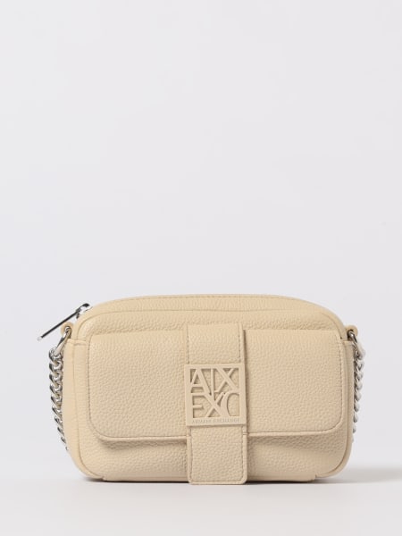 Borsa a tracolla mini in pelle sintetica a grana Armani Exchange