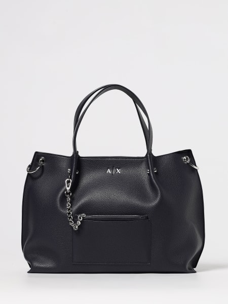 Borsa a mano in pelle sintetica a grana Armani Exchange