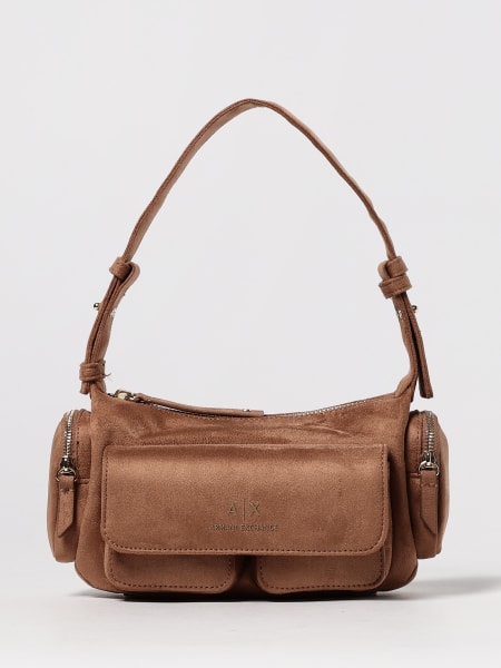 Borsa Mini hobo in pelle scamosciata sintetica Armani Exchange