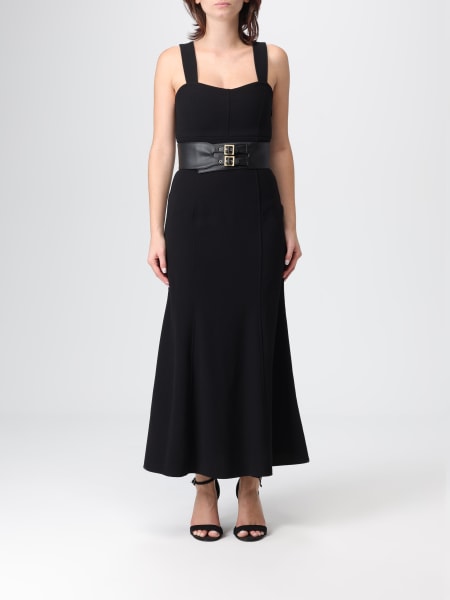 Abito lungo Armani Exchange in crêpe con cinta