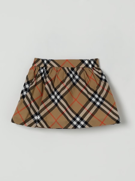 Gonna in cotone check Burberry
