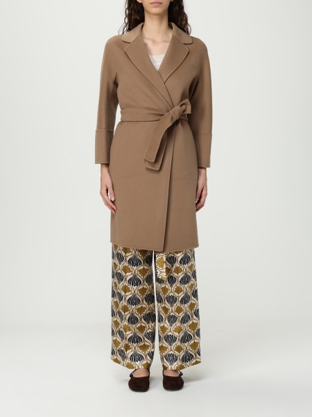 コート 'S Max Mara Woman Coat Brown 2529446011600 002 S Max Mara Elisa Coat | Liberty
