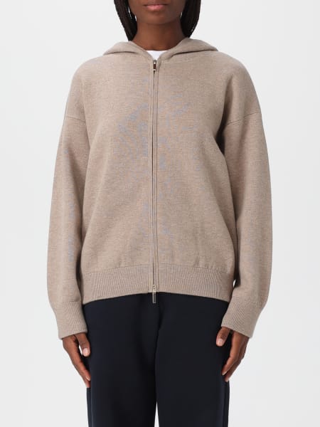 Felpa in maglia di lana con cappuccio 'S Max Mara