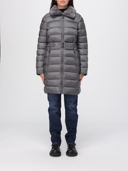 Piumino Michael Kors con collo pelo e cintura