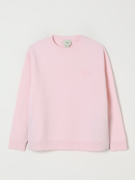 Maglia in lana vergine con bande FF Fendi