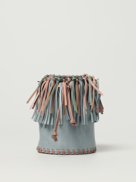 Borsa a secchiello con frange Stella McCartney Kids