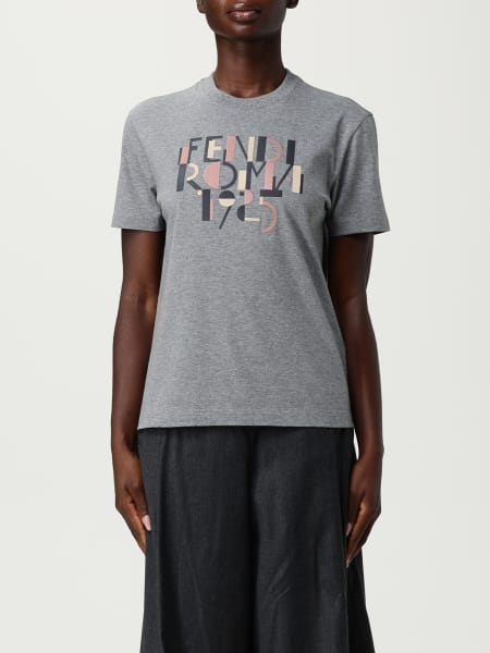 T-shirt in cotone Fendi Roma 1925
