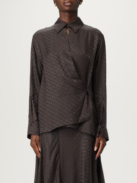 Camicia Fendi in seta con monogram