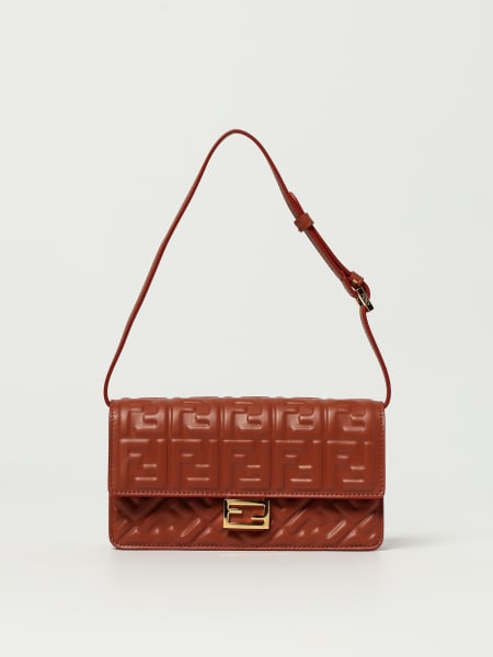 Wallet On Chain Baguette Fendi in nappa embossed
