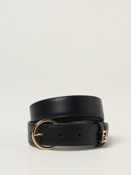 Cintura FF Fendi reversibile in pelle
