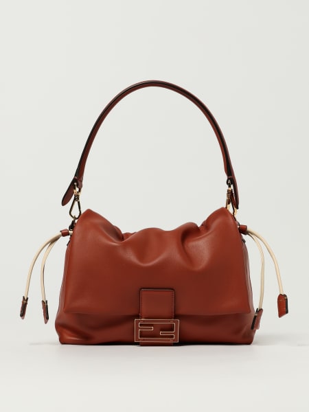Borsa Mamma Baguette Medium Fendi in nappa
