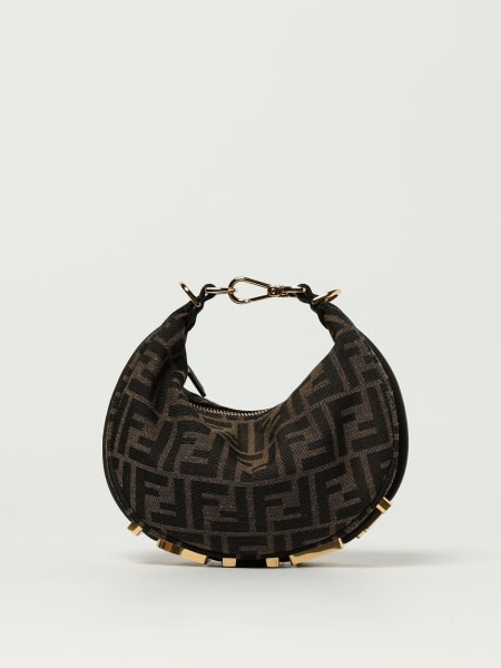 Borsa Fendigraphy Mini Fendi in tessuto con monogram FF jacquard