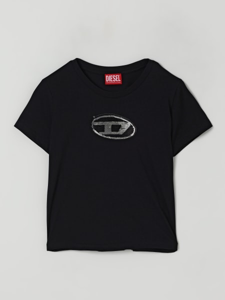 T-shirt Diesel in cotone con monogram