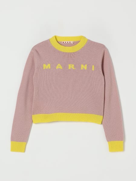 Maglione a girocollo con logo Marni