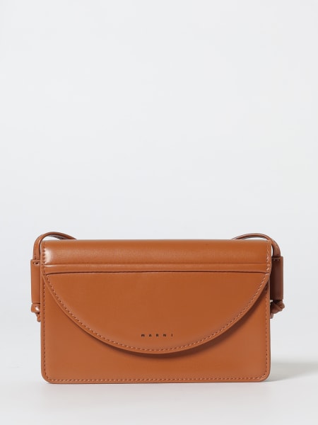 Borsa a tracolla in pelle sintetica Marni