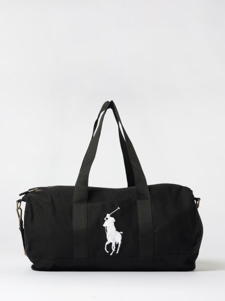 Borsone con logo Pony Polo Ralph Lauren in cotone