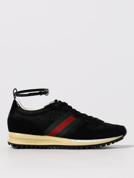 Sneakers Re-Motion Gucci in camoscio e misto cotone jacquard