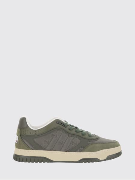 Sneakers Re-Web Gucci in pelle e nylon con GG jacquard