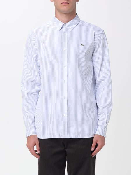Camicia Lacoste in cotone a righe
