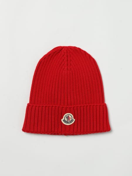 Cappello Moncler in lana vergine a costine