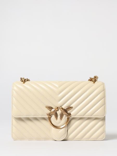 Borsa Love One Classic Medium Pinko in nappa matelassé chevron