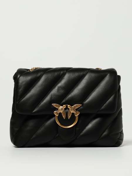 Borsa Love Puff Big Pinko in nappa trapuntata