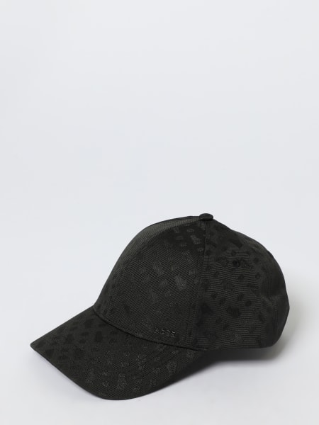 Cappello Boss in tessuto con logo jacquard
