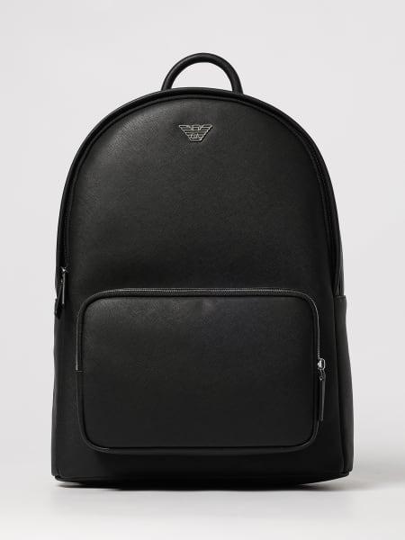 Zaino in pelle riciclata saffiano Emporio Armani
