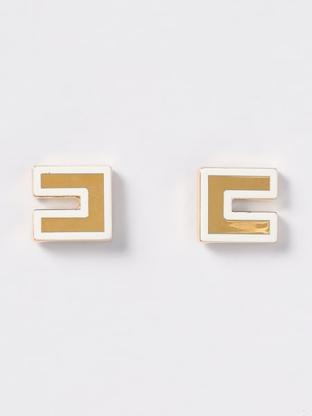 Orecchini Monogram Elisabetta Franchi in ottone smaltato