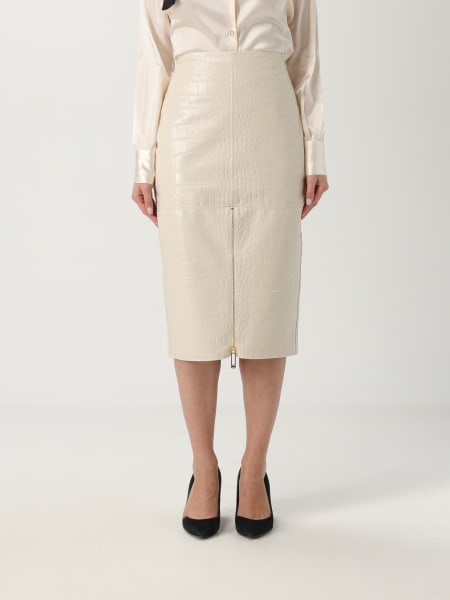 Gonna Elisabetta Franchi in pelle sintetica stampa cocco