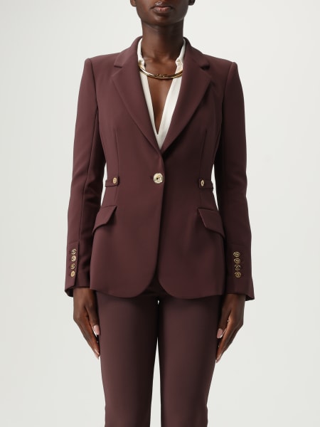 Blazer monopetto Elisabetta Franchi in crêpe
