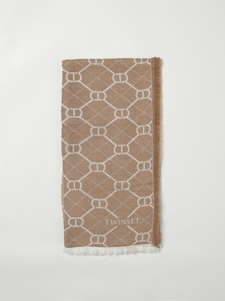 Stola Twinset in viscosa con Oval T jacquard
